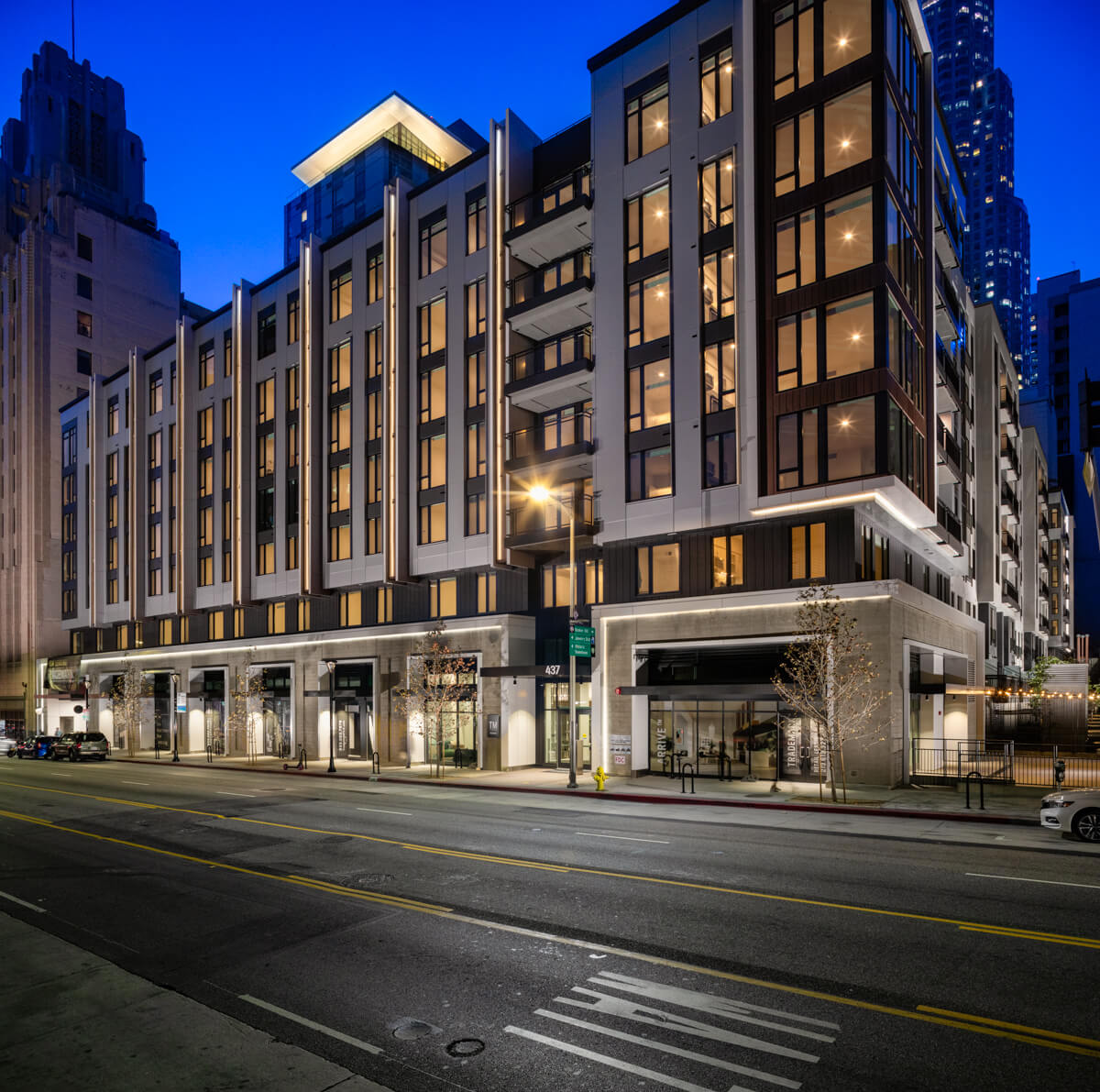 Downtown Los Angeles CA Apartments for Rent - Trademark Residences - Outside Building Exterior